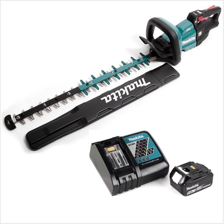 Produktbild Makita DUH 601 RT1 Akku Heckenschere 18V 60cm Brushless + 1x Akku 5,0Ah + Ladegerät (Akkubetrieb)