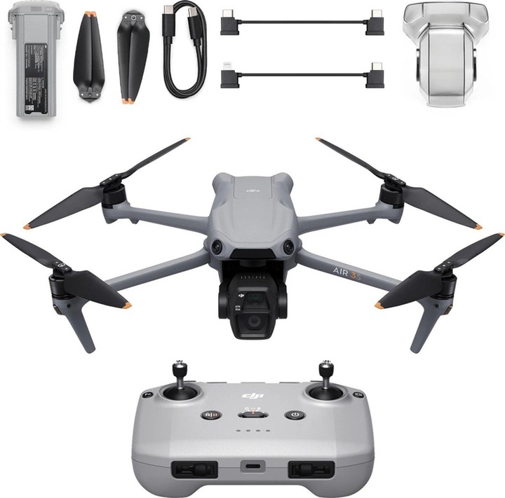 Actual product image DJI Air 3s RC-N3 (45 min, 724 g, 50 Mpx)