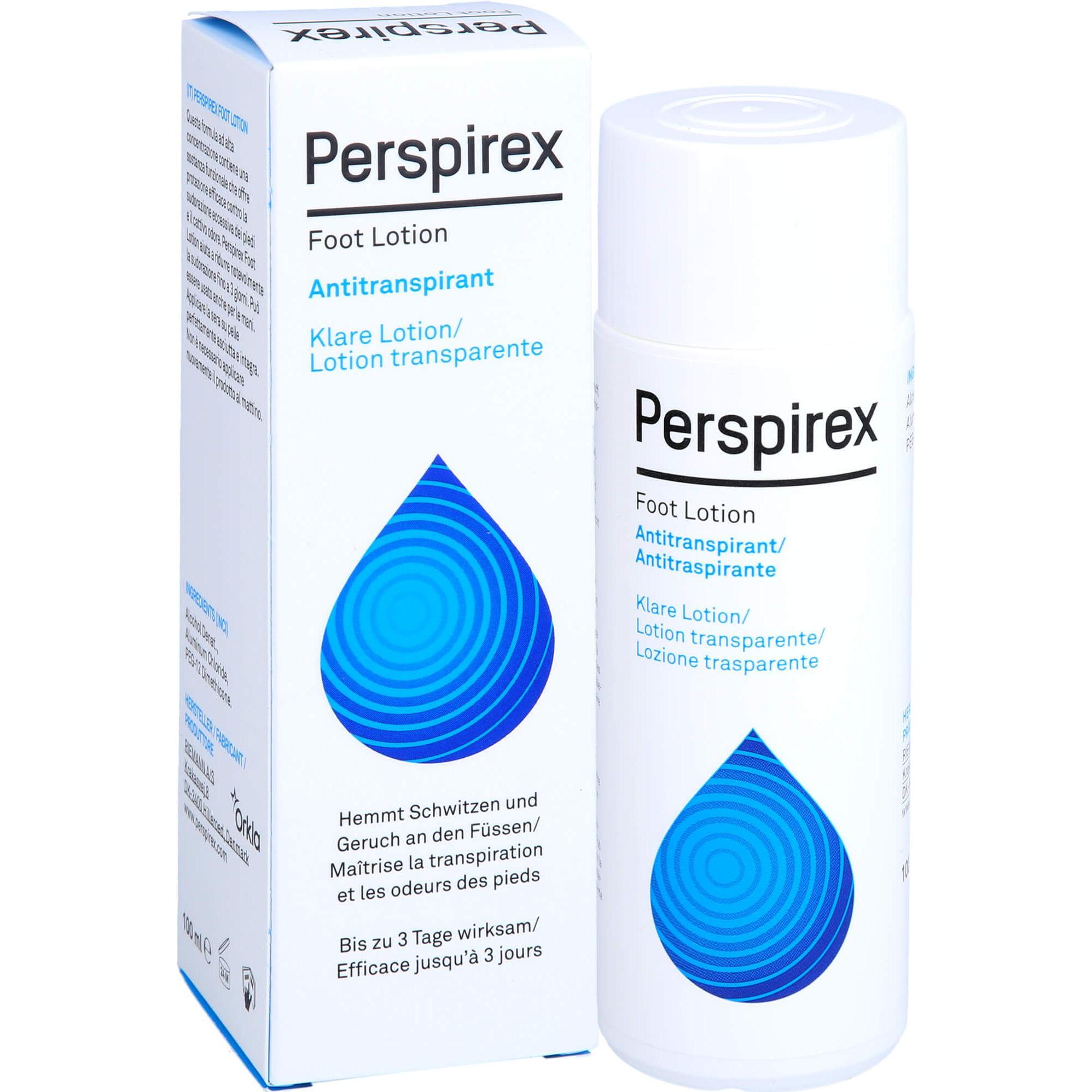 Perspirex, Fusspflegemittel, Foot Lotion Antitranspirant, 100 ml LOT (Fussbad, 100 ml)