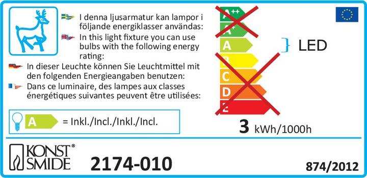 Label énergétique Konstsmide Renne