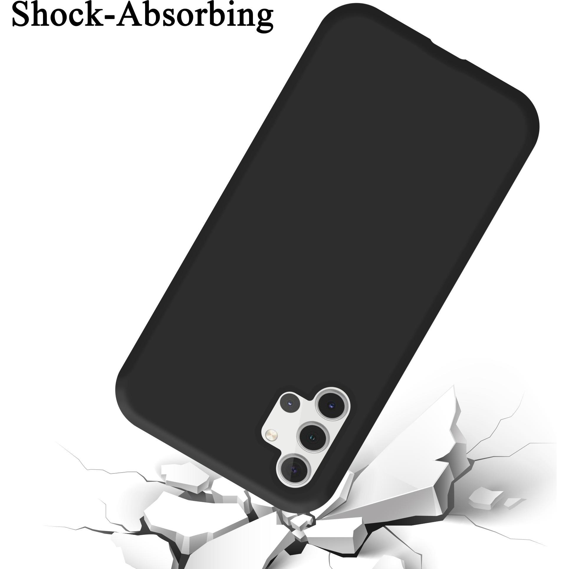 Thumbnail - Cadorabo TPU Liquid Silicone Case Cover (Samsung Galaxy A32 5G), Smartphone Hülle, Schwarz