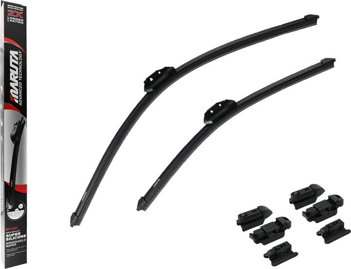 Produktbild Maruta Scheibenwischer SET 650 mm / 475 mm für Frontscheibe, Aero-dynamik optimierte Wischerblätter aus wa