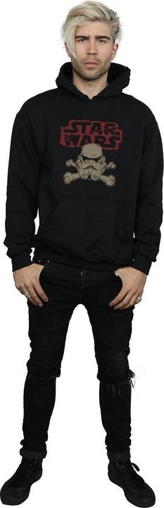 Actual product image Star Wars Mens Stormtrooper Skull Logo Hoodie (S)