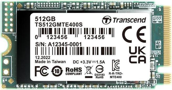 Image du produit Transcend 400S (512 Go, M.2 2242)