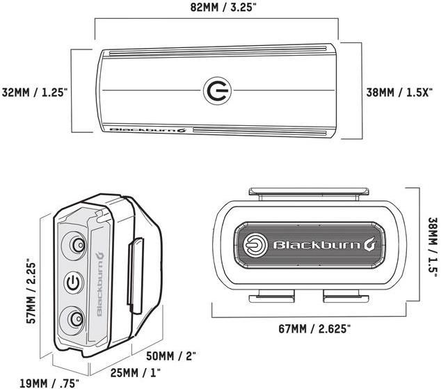 Immagine prodotto Blackburn Luminate 360 Set di luci (400 lm, 50 lm)