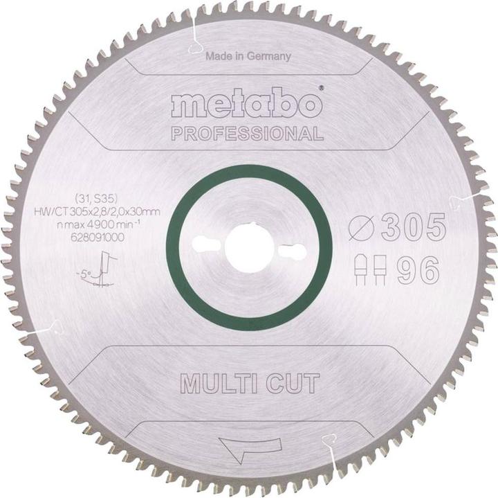 Produktbild Metabo Hartmetall-Kreissägeblatt