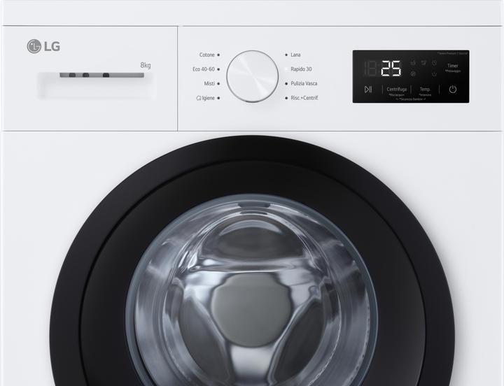 Produktbild LG Waschmaschine Weiss, 1400 Umin, A ITModell (8 kg)