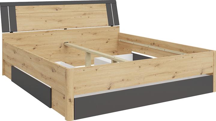 Image du produit Black Red White Lit (180 x 200 cm)