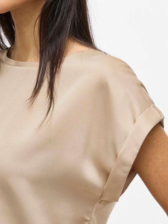 Actual product image Vila Round neckline top with short sleeves (44)