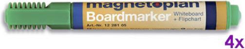 Produktbild Magnetoplan Board- und Flipchartmarker (Grün, 3 mm, 4 x)