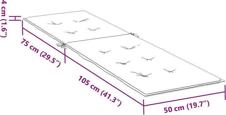 Immagine prodotto vidaXL Liegestuhl (167 cm)