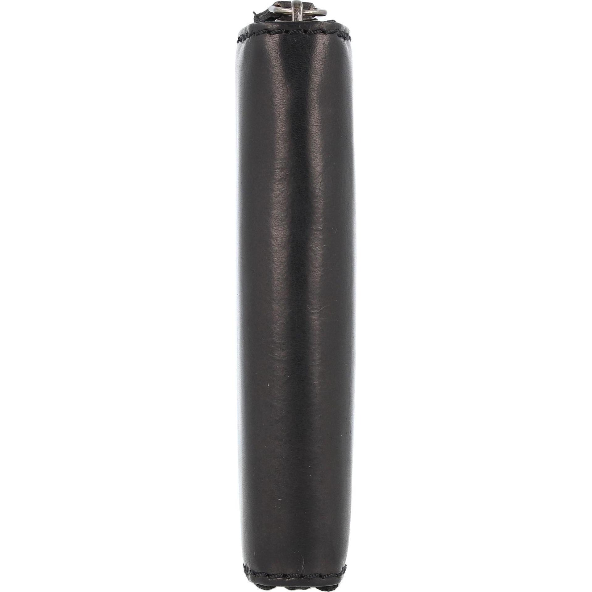 Thumbnail - Greenburry, Herren, Portemonnaie, Pure Black Geldbörse RFID Schutz Leder 10.5 cm, Schwarz