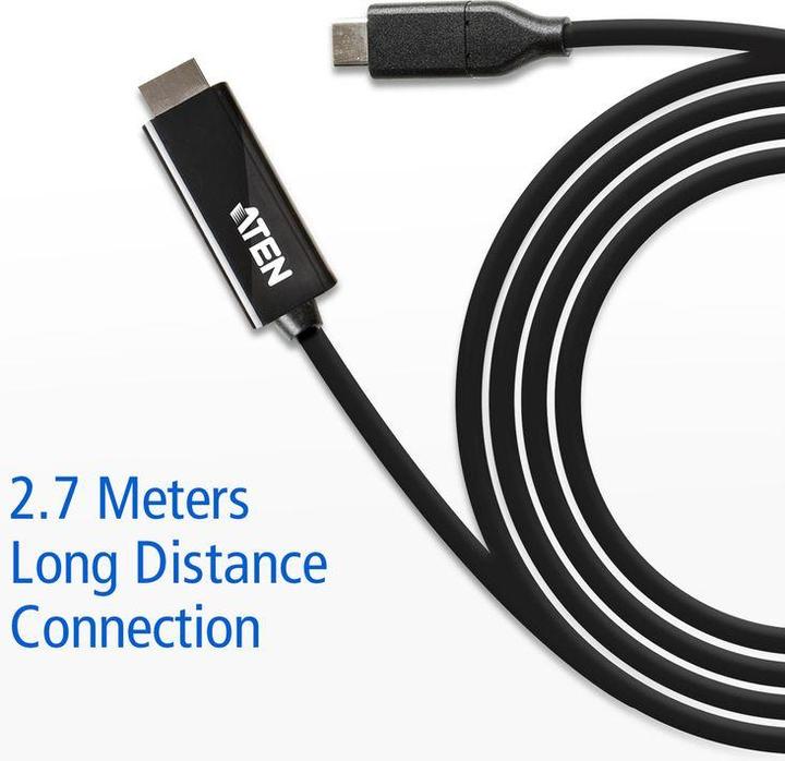 Actual product image Aten USB C – HDMI (2.70 m)