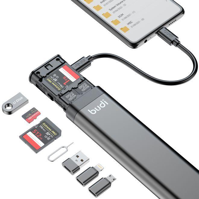 Produktbild Budi Card Reader Multifuntion Storage Stick USB-C 3.0 (USB-C 3.0)