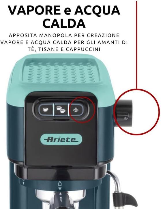 Actual product image Ariete Green portafilter machine