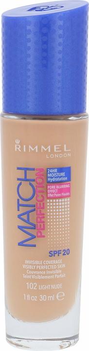 Produktbild Rimmel London Match Perfection SPF20 (102 Light Nude)