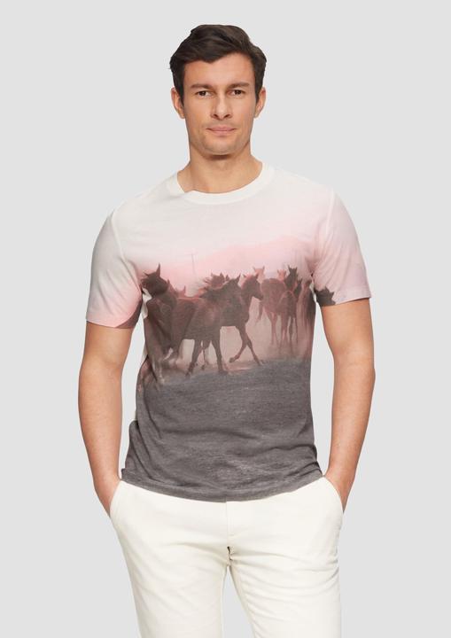 Produktbild S.Oliver T-Shirt Baumwoll-T-Shirt mit Fotoprint (XL)