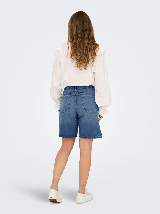 Image du produit Only ONLHOPE Hohe Taille Weiter Beinschnitt Jeans-Shorts Jeans-Shorts (XL)