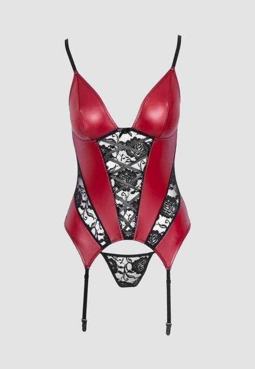 Image du produit Cottelli Collection Strapshemd rot/schwarz M (M)