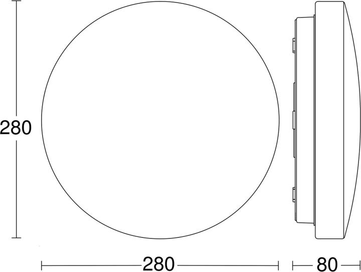 Immagine prodotto Steinel RS PRO P1 piatto PMMA bianco caldo (922 lm)