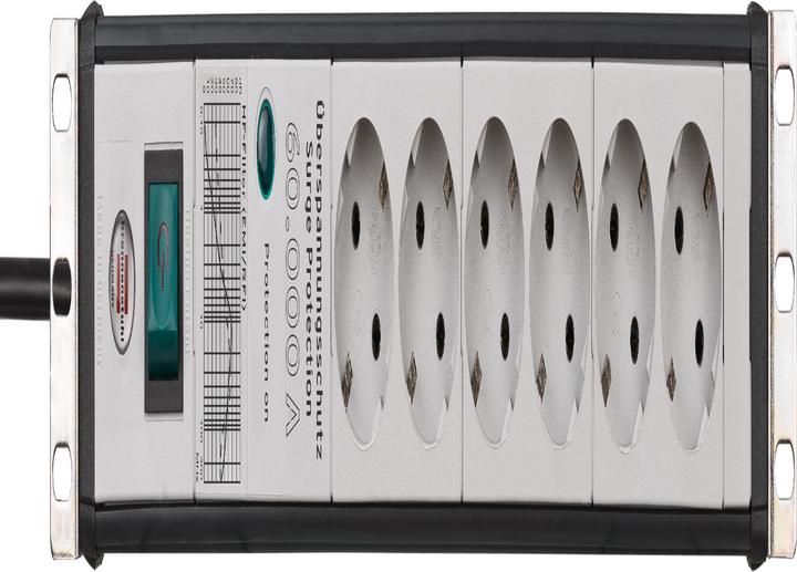 Produktbild Brennenstuhl 48,30cm (19"") Steckdosenleiste Premium-Line, 6-fach (6x, 3 m)