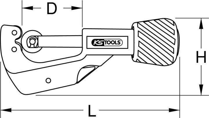 Actual product image KS Tools Telescopic pipe cutter (141 mm)