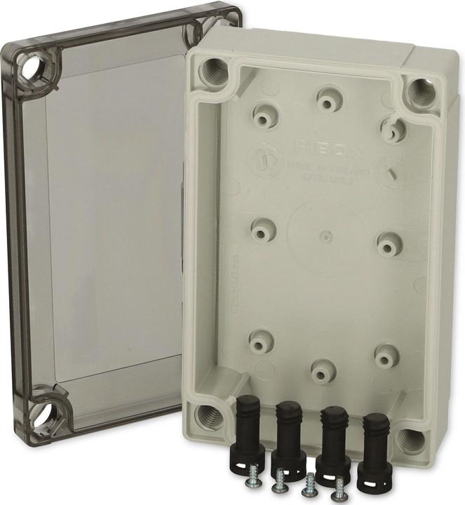 Actual product image Fibox MNX case w/transparent lid,130x80x35mm (Housing)
