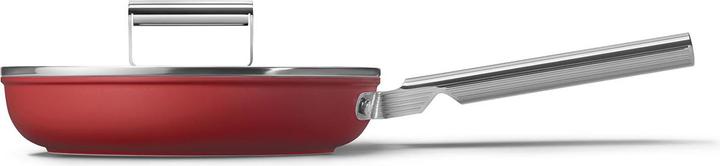 Actual product image Smeg CKFF2401RDM Frying pan Ø 24 cm, red (Frying pan, Aluminium, Stainless steel, 24 x 8.40 cm)