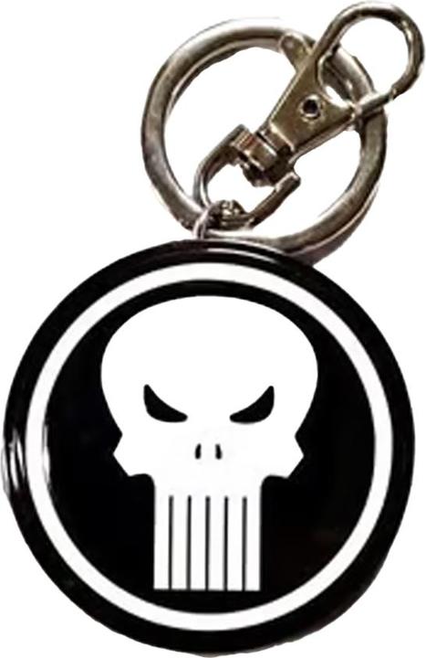 Actual product image The Punisher Logo Metal Keyring
