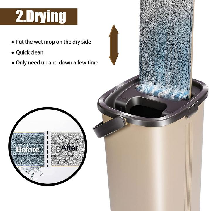 Produktbild Mastertop Flach Mopp mit Eimer