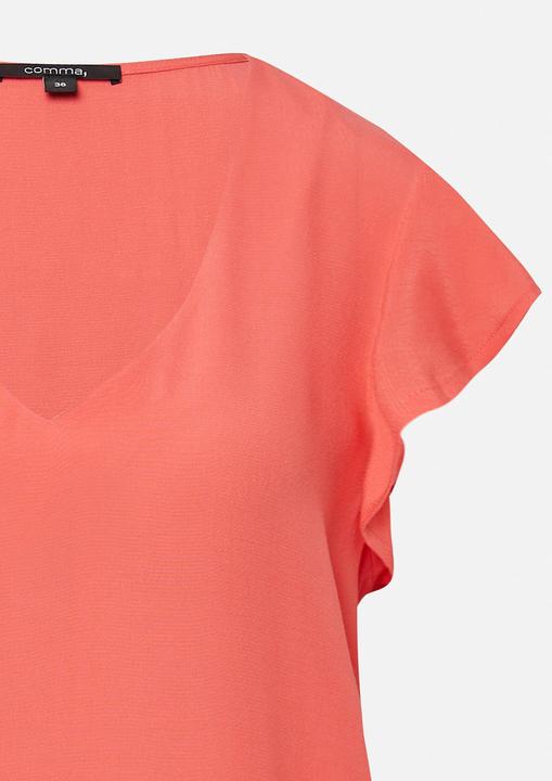Produktbild Comma Bluse Semitransparente Viskosebluse mit Volantärmeln (34)