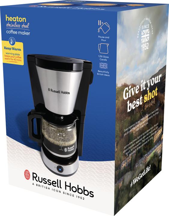 Actual product image Russell Hobbs Heaton glass coffee maker