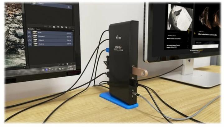 Produktbild i-tec USB 3.0 Dual Full HD Dock (USB-B, 4 Ports)