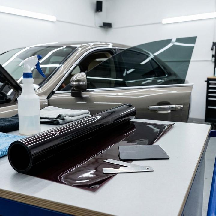 Immagine prodotto Dunlop Set di 2 pellicole protettive per auto, pellicola oscurante per parabrezza, 300 x 50 cm