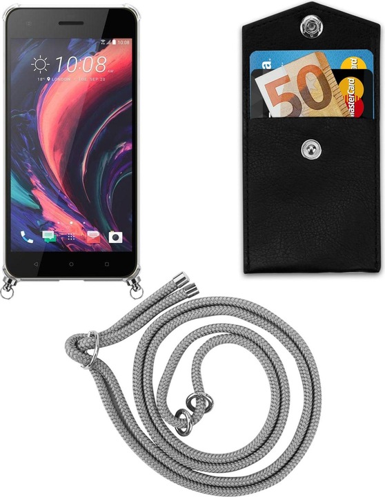 Produktbild Cadorabo TPU Handy Kette SILBER Cover