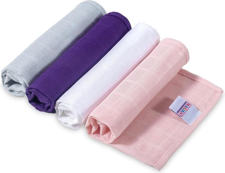 Actual product image Makian Mulltuch / Spucktuch / Pflegetuch 4er Pack (30 cm, 30 cm)