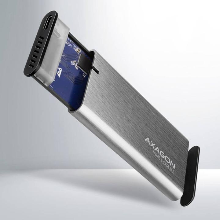 Actual product image Axagon EEM2-SG2 external enclosure for M.2 SSDs USB-C 3.2 Gen 2 (M.2)