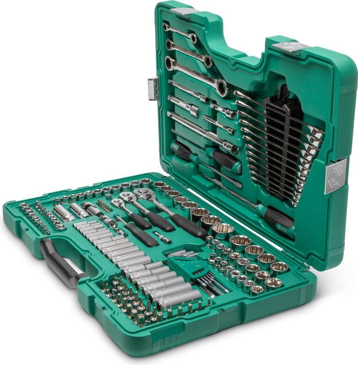 Produktbild SATA Steckschlüssel Garnitur 1/4,3/8,1/2" 150-tlg. metrisch u. zöllig (1/2", 3/8", 1/4")