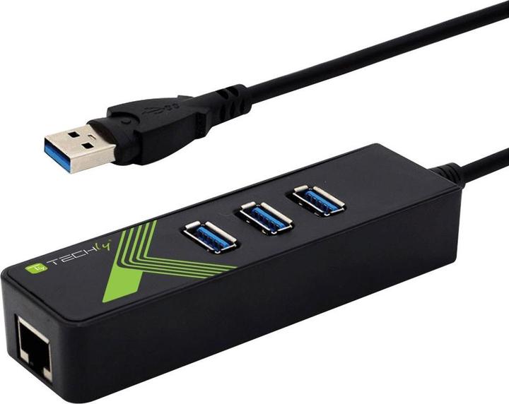 Actual product image Techly IDATA-USB-ETGIGA-3U2 (USB-C, 4 ports)