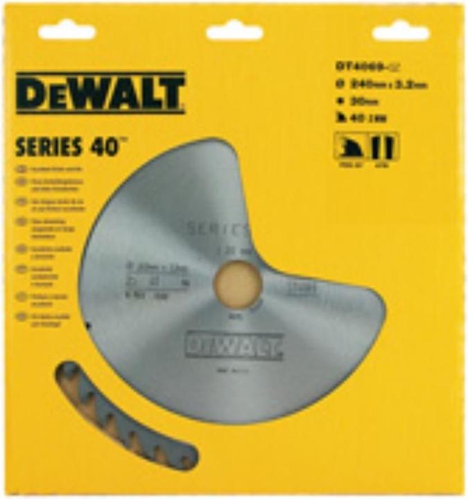 Productafbeelding DeWalt Cirkelzaagblad Handcirkelzaag 235/30 mm 40WZ DT4067-QZ