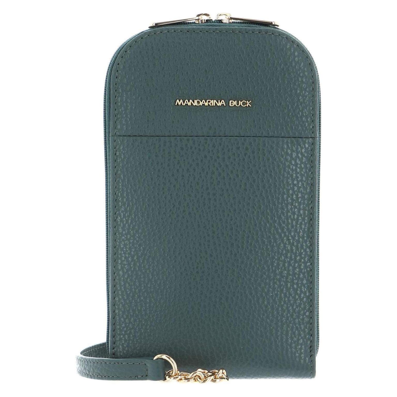 Mandarina Duck, Damen, Handtasche, Mellow Leather Phone Crossbody Bag, Grün