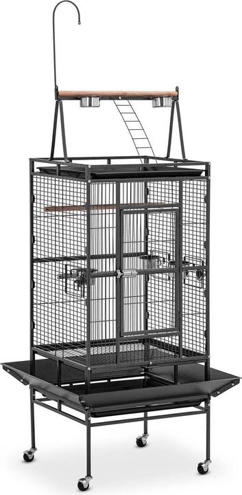 Produktbild Wiesenfield Vogelkäfig auf Rollen mit Zubehör & Unterbau 0 x 0 x 0 cm Vogelkäfig mit Ständer auf Rollen