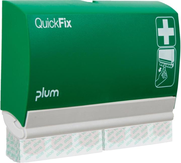 Plum Distributeur de pansements QuickFix, avec 2x45 pansements Aloe Vera,vert/blanc (1x)