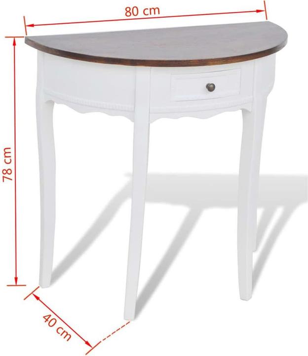 Image du produit vidaXL Konsolentisch (40 x 80 x 78 cm)