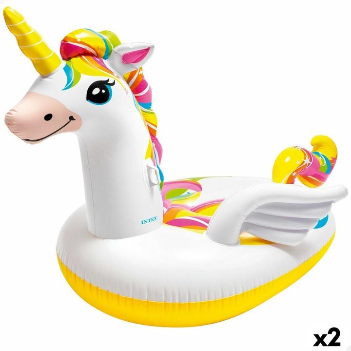 Actual product image Intex Aufblasbare Insel Einhorn 163 x 251 x 145 cm (2 Stück)