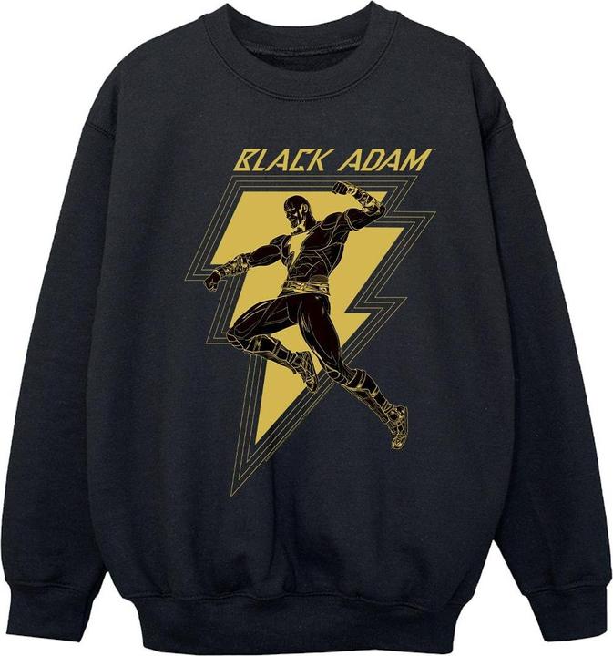 Produktbild Black Adam Golden Bolt Chest Sweatshirt Mädchen (128)