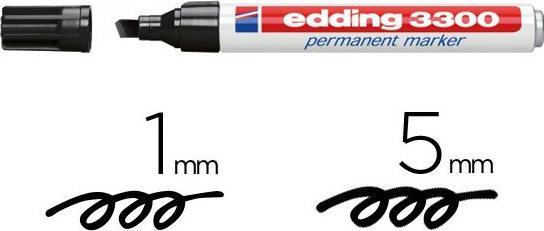 Produktbild Edding Permanent Marker 3300 (Schwarz, 1 mm, 1 x)