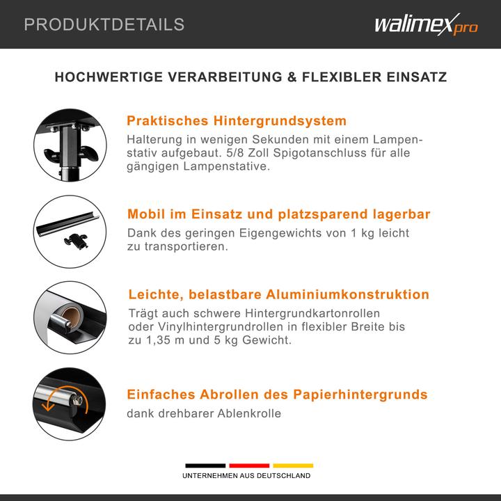 Produktbild Walimex pro Hintergrund-Halterung (3.60 cm, 6 cm)