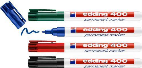 Produktbild Edding 400-E4 (Mehrfarbig, 1 mm, 4 x)
