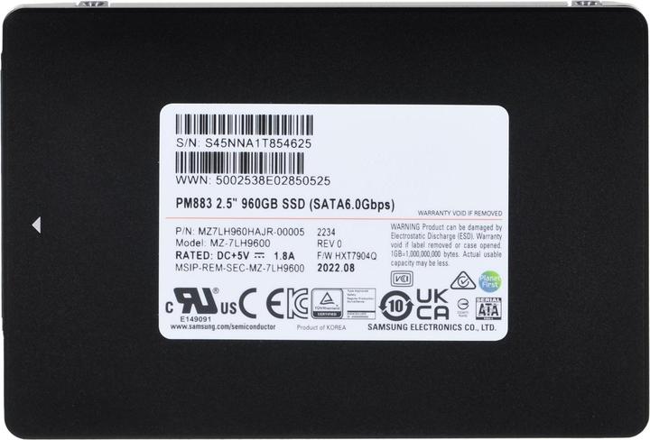 Produktbild Samsung PM883 (960 GB, 2.5")